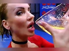 Trippy jav selingkuh asia of a hot milf drinking piss