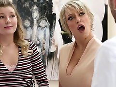 Busty studantand teacher & Step-Daughter Combo