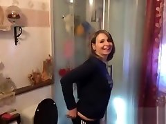 Busty wife gets bent over and fucked by a big cock
