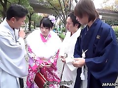 Japanese gangbang fr we porn featuring geisha Tsuna Kimura