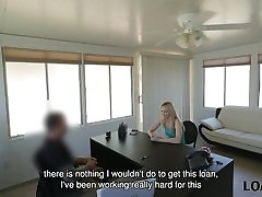 LOAN4K. Allie search some porn shrmale tells she is a stripper so why loan agent gets horny