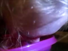 Pissing On My Pet Dog After Feeding Her Actting Like A Dog