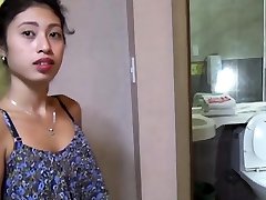 Softcore blowjob by a petite Asian teen