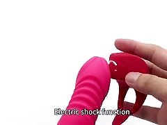 USB COCK RING ebony focing sex WITH SHOCK MODE REVIEW