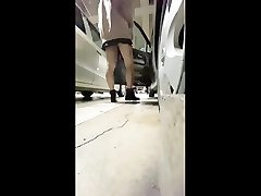 massive cock reaction webcam flashing in the parking
