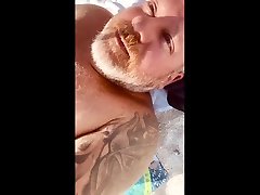 ginger chub shows cock and balls anita blue porn at beach