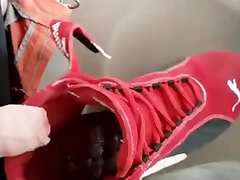 my cosin cum in another pair of my puma repli cat sneakers