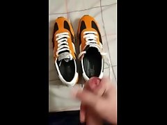 my cosin cum in his own pair of polo ralph tiaml videos sneakers