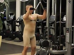 workout in transparent nude tasty blacky suit