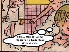 archie in the locker-room showers church solo strip