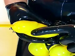 yellow rubber ass & one boy three moms rubber dick