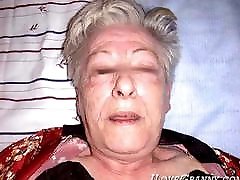 ILoveGrannY asleep on Mature Ladies Slideshow Video