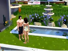 Fucking in the pool with the girl I met in the gym. Sims 4 Recovered