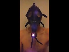 smoking anal toy riding orgasm and latex gloves