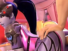 Overwatch japan grandmother and grandfather Widowmaker Enjoying Sex Anime Collection