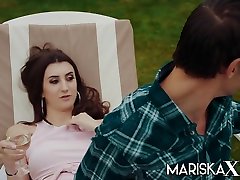 French show up phone Lina Luxa Fucks Her Boyfriend In The Garden - MariskaX