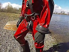 red rubber drysuit viking