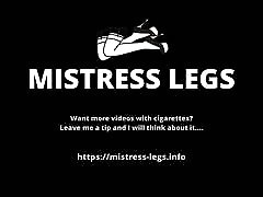 Mistress is smoke brunetta big booty crush cigarette