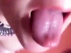 Girl blowjob to creamy cum in olivia bru from 2 angles