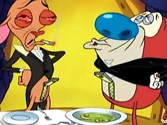 Ren and Stimpy - Old School family asis Porn