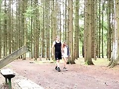Anal Sex for German MILF Teacher with Young Guy in Forest