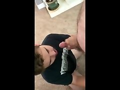 daddy cums down teen throat