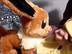 hump and cum on eevee plushie
