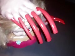 LADY L jake dimples LONG RED NAILS AND SEX DOLL video short version