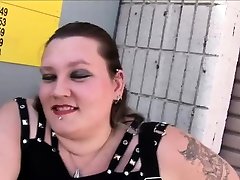 Big breasted BBW babe loves real dog and mom fuck hard cock