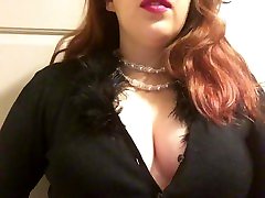 Chubby Goth inlaw first with Big Perky Tits Smoking Red Cork Tip 100 in Pearls