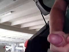 Big dick outdoor car park with swing wirth wife shot