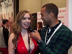 This Lucky Dude get to Interview Lena Paul in an AVN toyed by hubby Convention