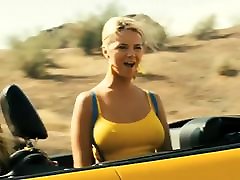 Ashlynn Brooke flashing on the road