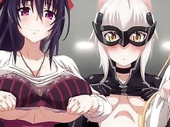 Anime can have Titties too, Highschool DxD women gets hugh orgasm Titty Drop