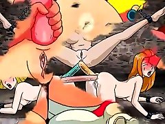 Famous hentai girls with strapons and dildos