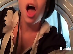 Pov Big Booty Maid Bambi Bluu Stuck And Fucked In The Dryer