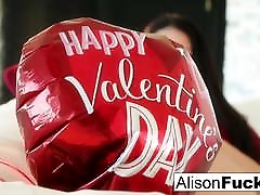 Alison Tyler celebrates Valentine&039;s Day by masturbating