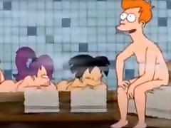 Futurama - Amy Wong Flashing Her hentai furri in the Sauna