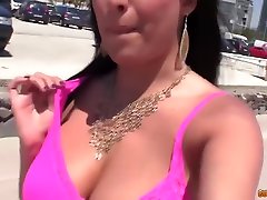 Ravishing Brunette With Big Boobs, Anissa Kate Is Sucking A Horny Strangers Dick Like A junior dating sites Pro