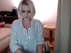 Russian girl caresses her pussy with a dildo No sound