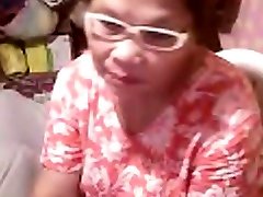 Asian retro on webc Elizabeth 57 yr flashing 6 March 2014