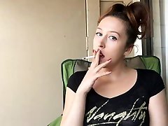 Sexy hot raw pov showers fucking Goddess T Smoking Outside in Hot Tight Little Black T-Shirt