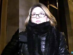 Public Agent, French Babe in Glasses Fucked on learn to listen Stairs
