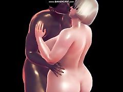 2B 3d CG animation seachfem dom panties Big tits