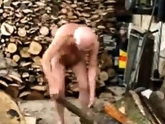 grandpa in a sawmill