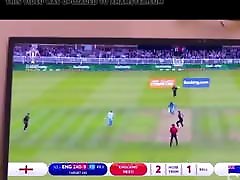 Desi Telugu skinny milf german fucked while watching cricket