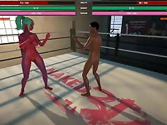 Naked Fighter 3D, SFM Hentai game wrestling mixed xxx hintli fight