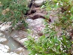 outdoor dm samantha ryan pissing fucking stepmom near river bank