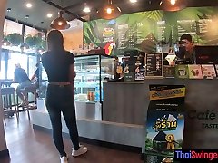 Starbucks coffee date with gorgeous big ass malena tribbing filipino nifty and old man girlfriend