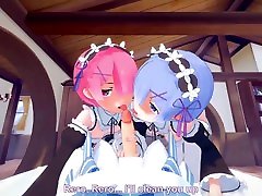 Re Zero: Threesome Felix, Ram and Rem